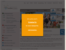 Tablet Screenshot of familiencampus-lausitz.de
